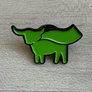 🟣 {5/$10} Beyond Meat Green Bull Enamel Pin